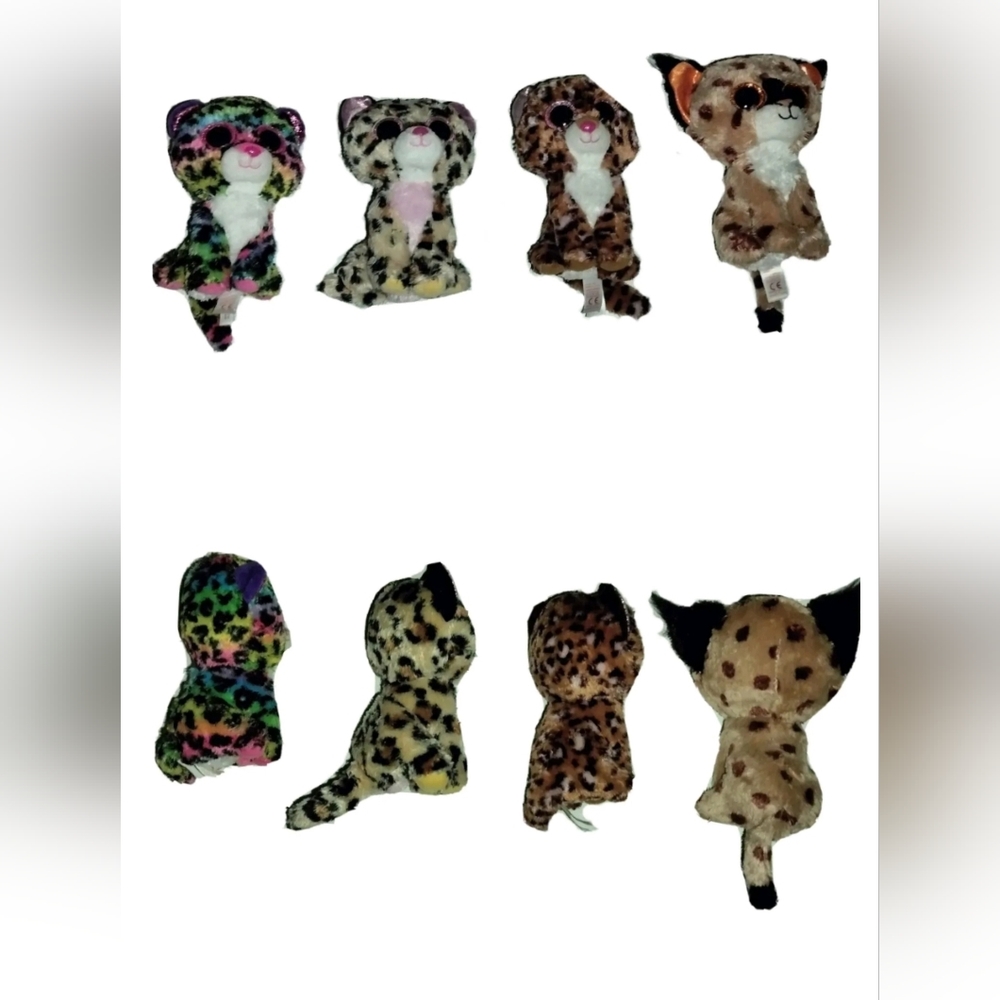 Ty Beanie Boo Buckwheat, Ty Beanie Boo Patches, Ty Beanie Boo Lacey, Ty Dotty